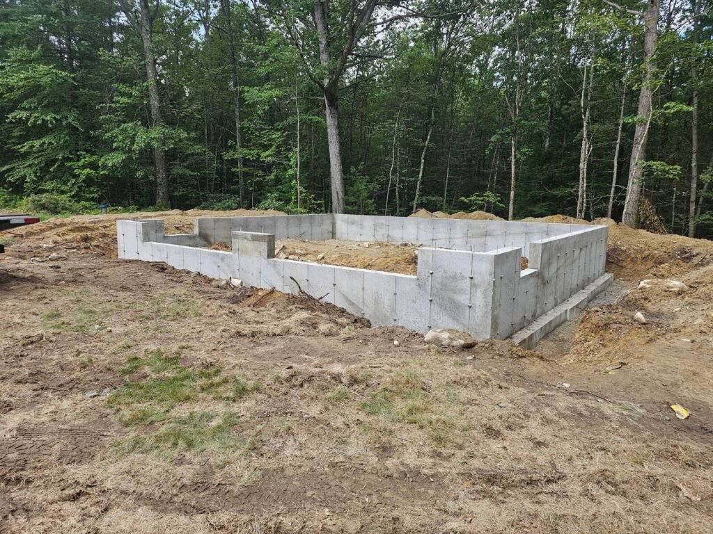 Concrete Garage Foundation in New Hampshire