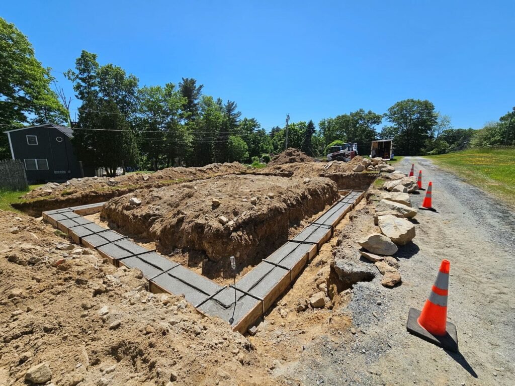 NH Concrete Footing for a Garage