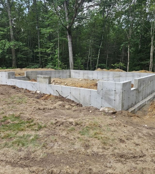 Concrete Garage Foundation in New Hampshire