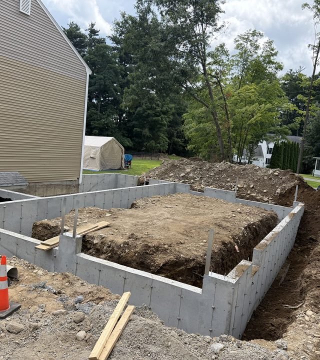 Concrete Foundation Addition in NH
